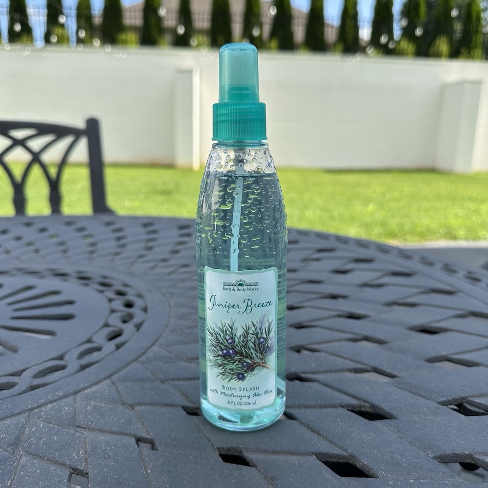 Bath &‎ Body Works JUNIPER BREEZE Body Splash 8oz Spray w/Aloe DISCONTINUED